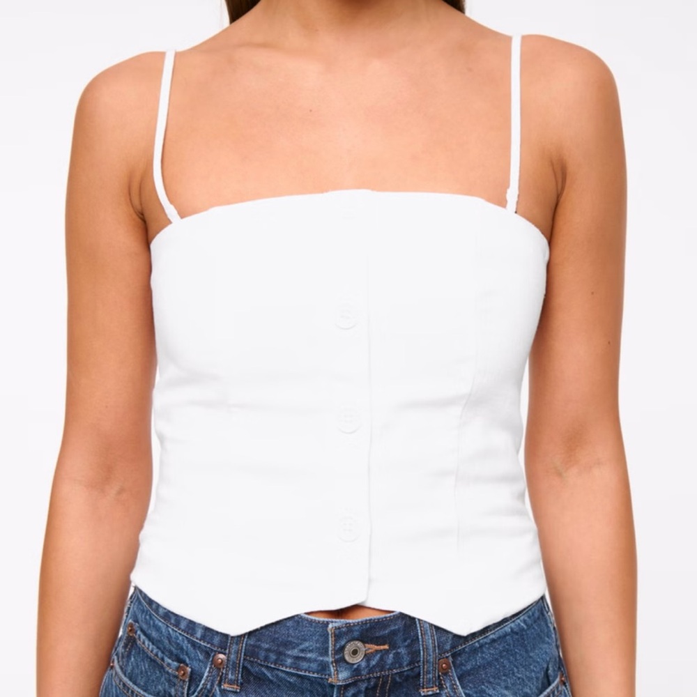 Abercrombie & Fitch White Camisole Top